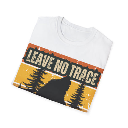 Leave No Trace Bigfoot Unisex Softstyle T-Shirt - Adventure & Nature Tee