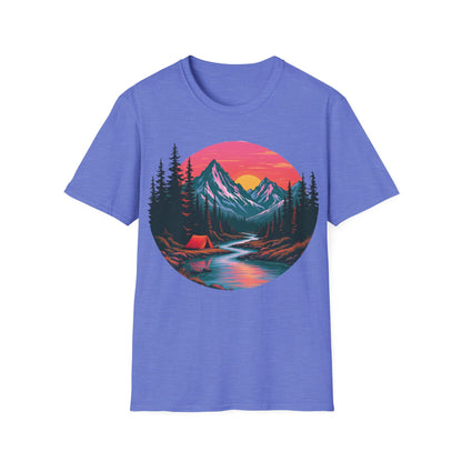 Adventure Awaits Graphic T-Shirt - Unisex Camping Design