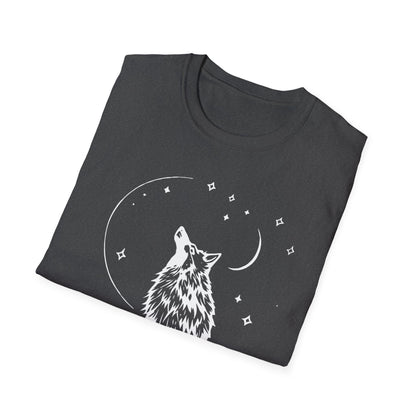 Howling Wolf Graphic Unisex Softstyle T-Shirt - Perfect for Nature Lovers