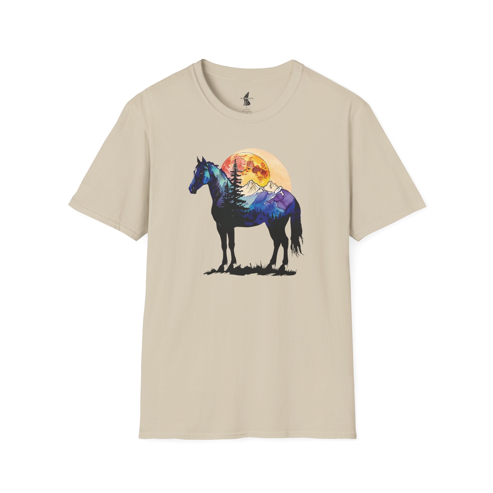 Wild Spirit Horse Sunset Graphic T-Shirt