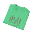 Camping Tent and Campfire T-Shirt