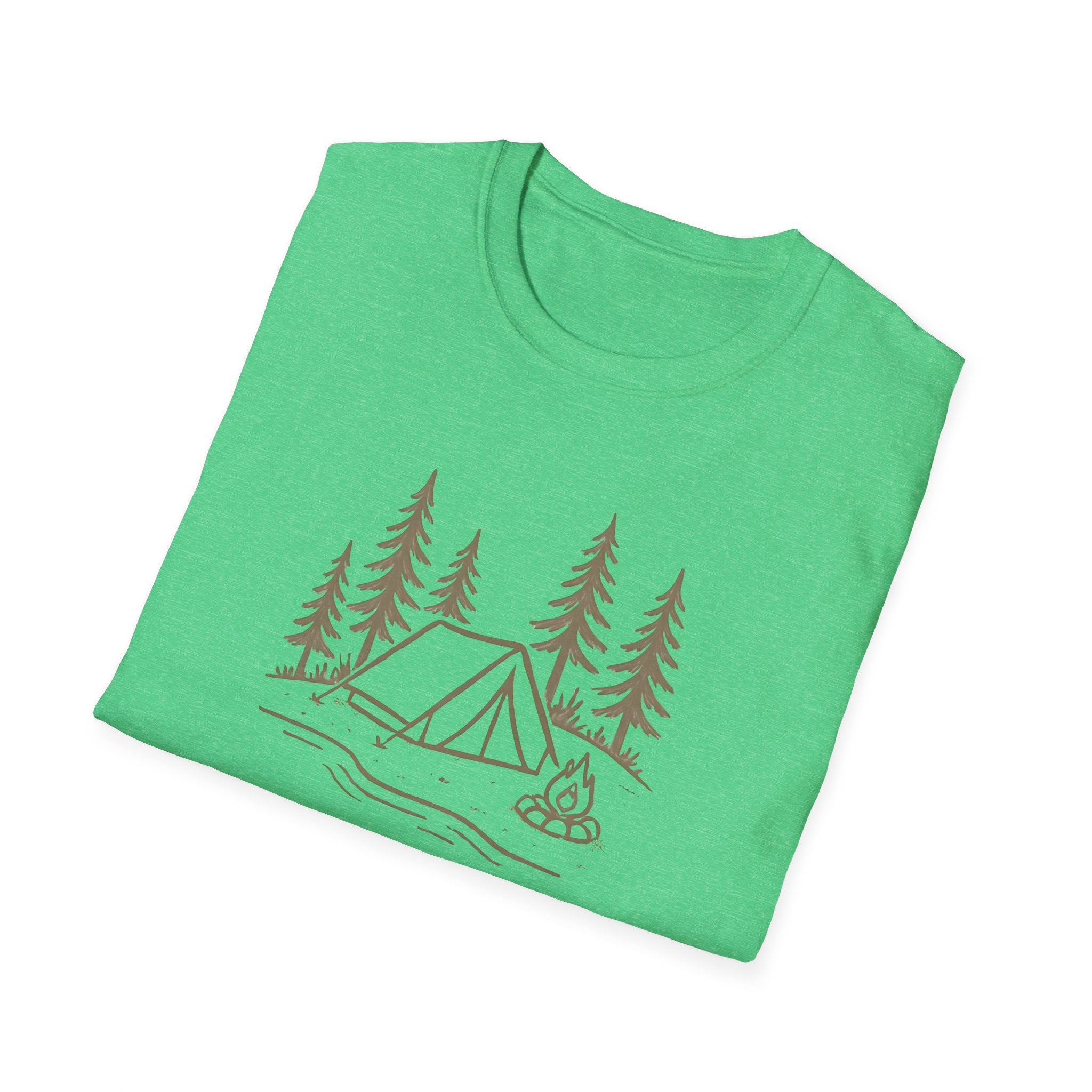 Camping Tent and Campfire T-Shirt