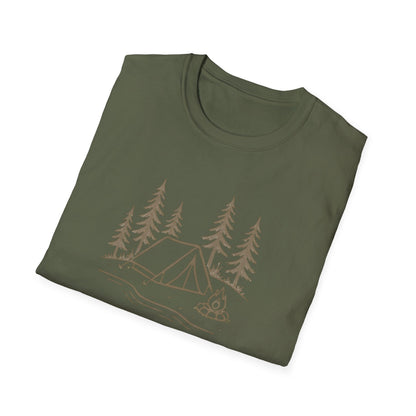 Camping Tent and Campfire T-Shirt