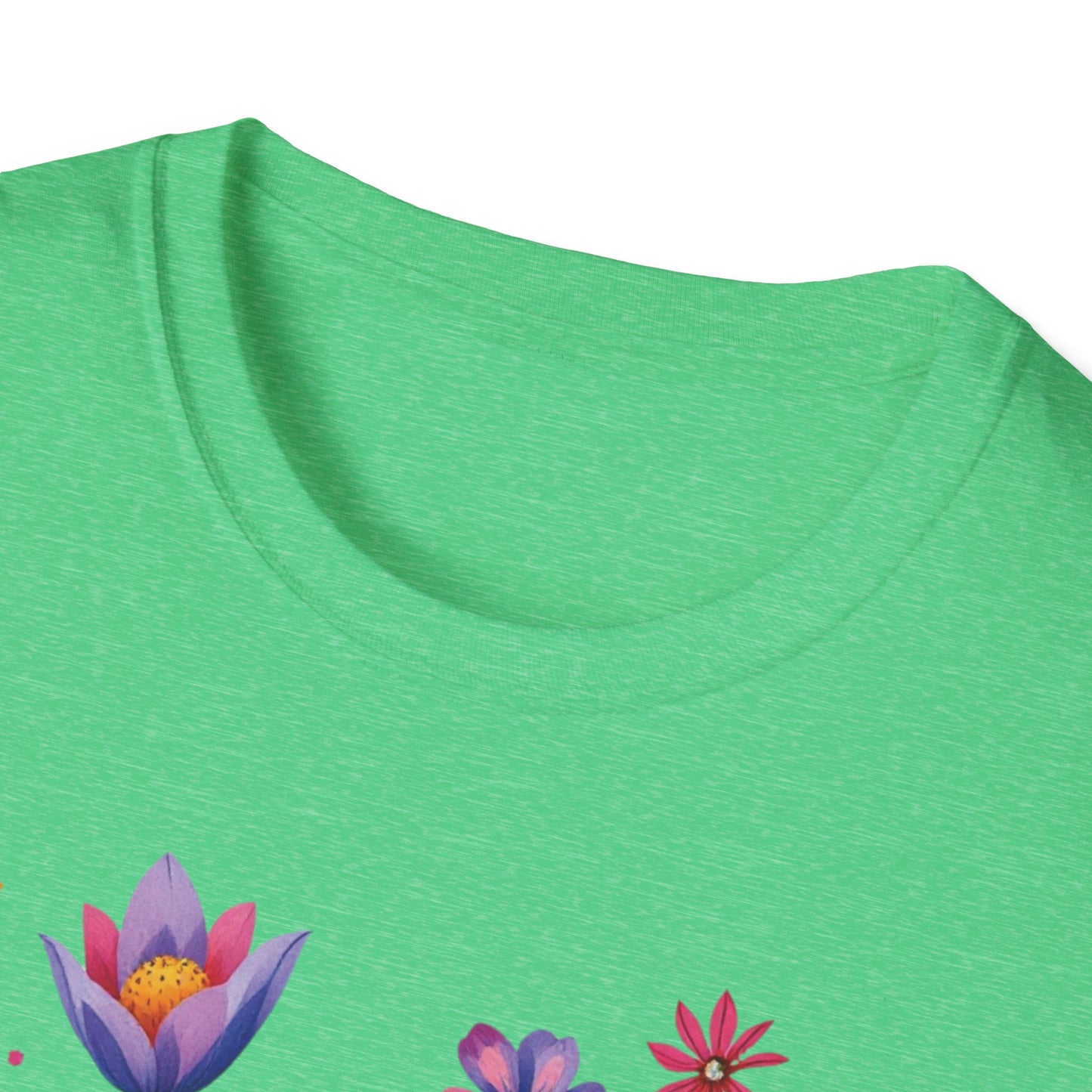 Floral Print Unisex Softstyle T-Shirt - Perfect for Spring Celebrations