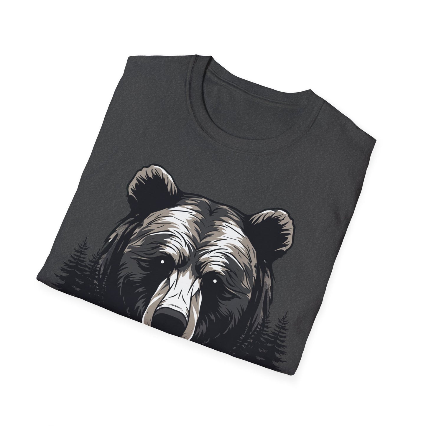 Unisex Bear Nature Softstyle T-Shirt - Wilderness Graphic Tee