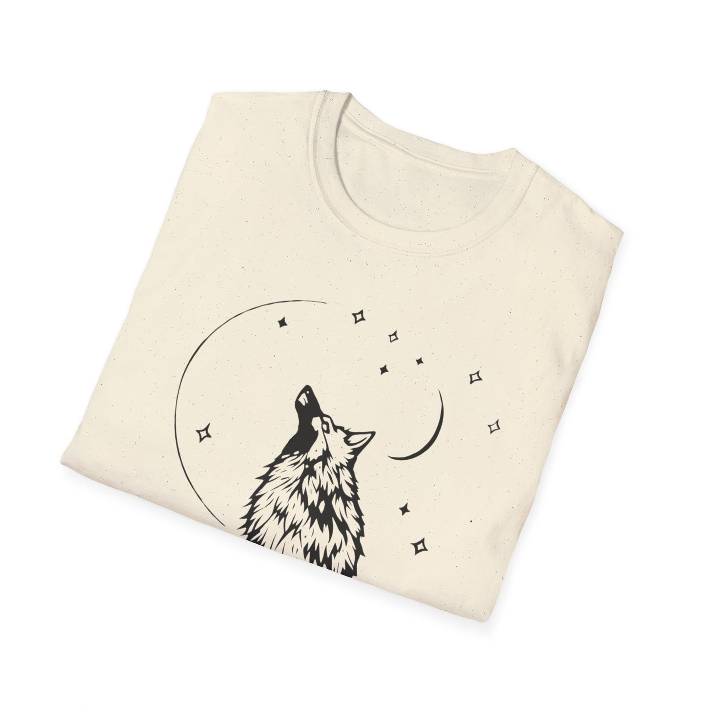 Howling Wolf Graphic Unisex Softstyle T-Shirt - Perfect for Nature Lovers