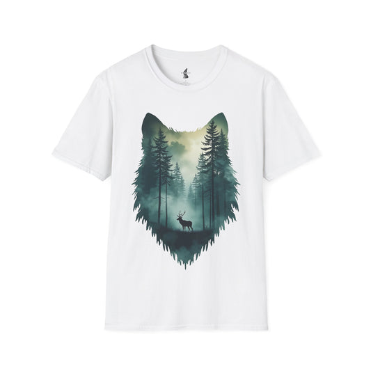 Wolf face Forest T-Shirt