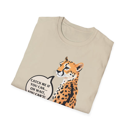 Catch Me If You Can Unisex Softstyle T-Shirt - Fun and Playful Animal Tee