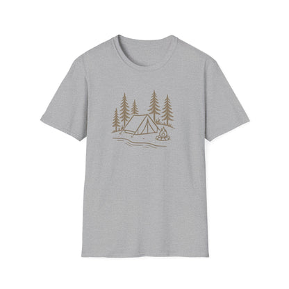 Camping Tent and Campfire T-Shirt
