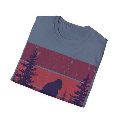 Sasquatch Adventure Unisex Softstyle T-Shirt - Nature Lover's Tee