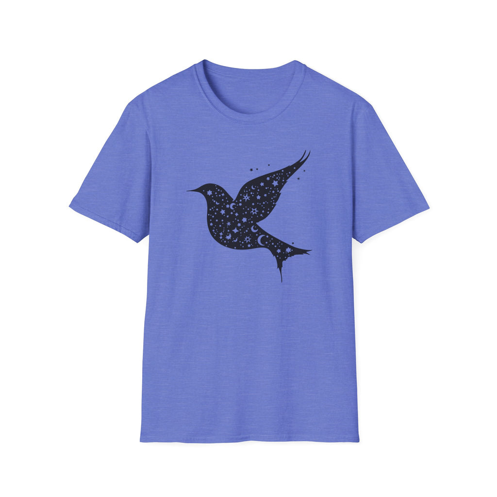 Celestial Bird Cosmic Stars T-Shirt