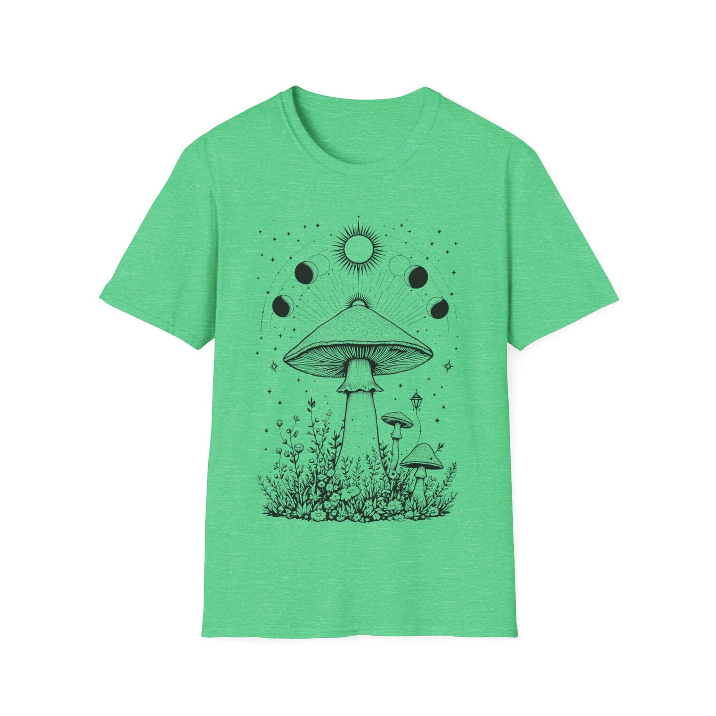 Magical Mushrooms Unisex Softstyle T-Shirt - Boho Nature Graphic Tee