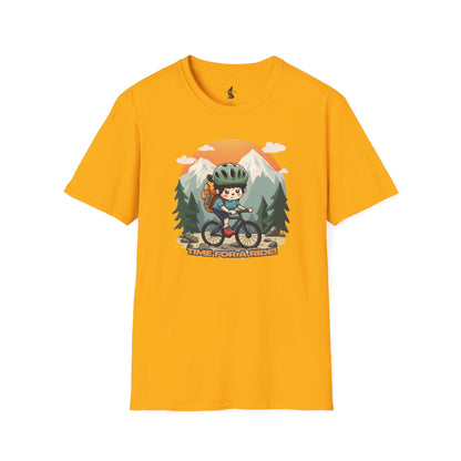Time For a Ride Mountain Biking Graphic T-Shirt