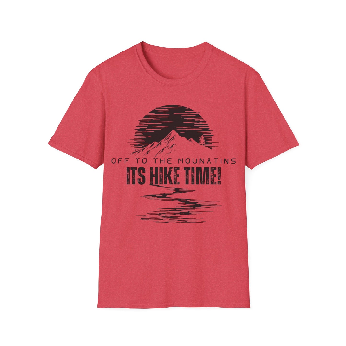 Outdoor Adventure Hike Time T-Shirt | Unisex Softstyle Tee for Nature Lovers