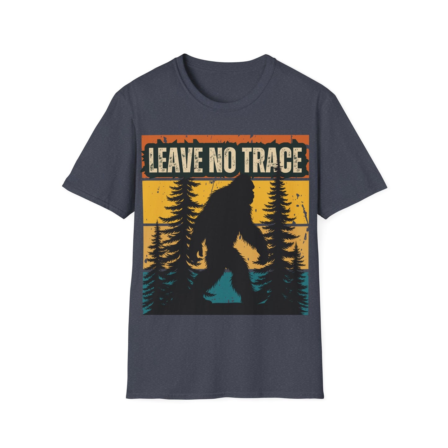 Leave No Trace Bigfoot Unisex Softstyle T-Shirt - Adventure & Nature Tee