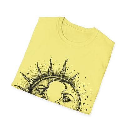 Sun & Moon Graphic Unisex T-Shirt | Celestial Art Tee for All Occasions