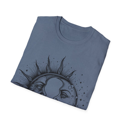 Sun & Moon Graphic Unisex T-Shirt | Celestial Art Tee for All Occasions