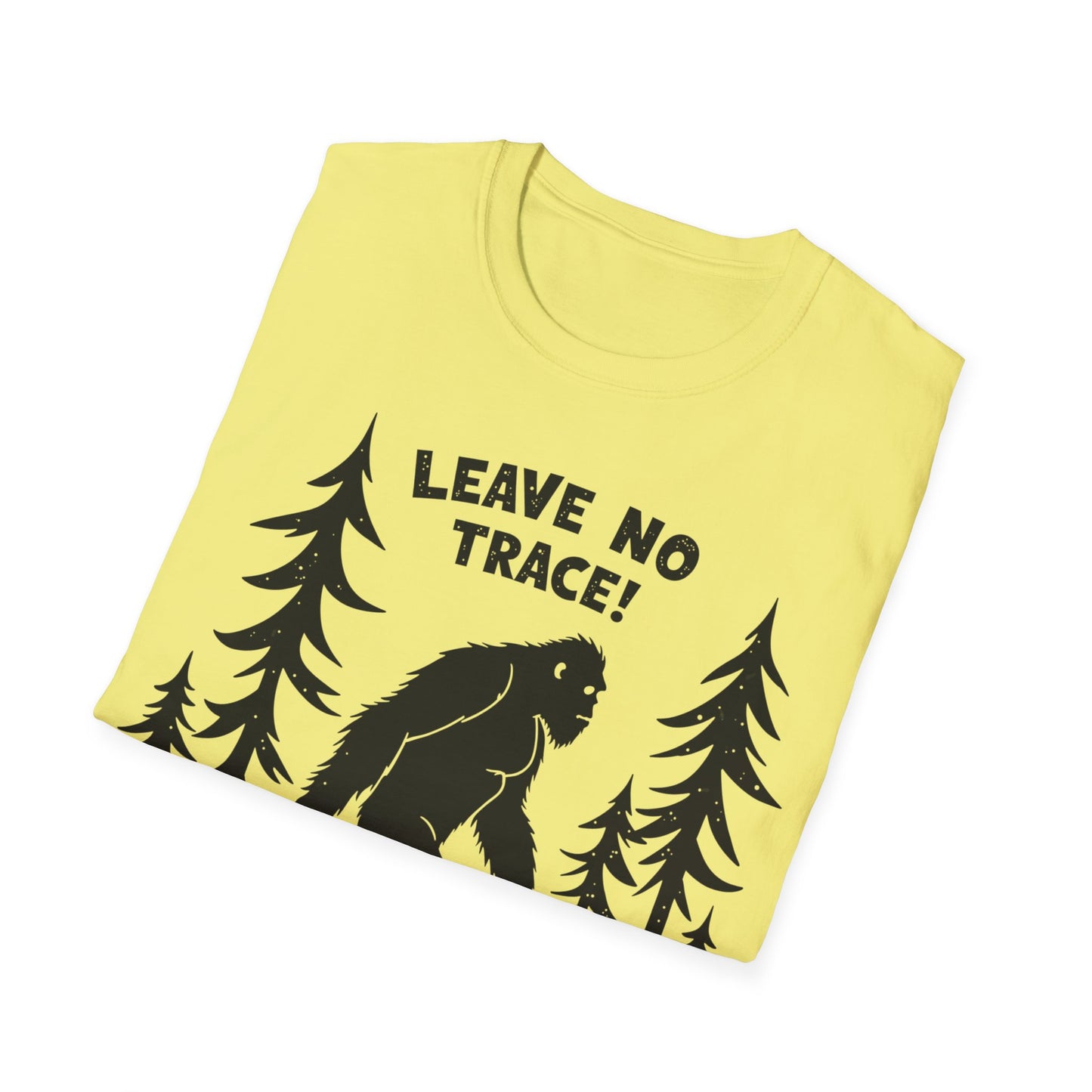 Leave No Trace! Unisex Softstyle T-Shirt for Nature Lovers