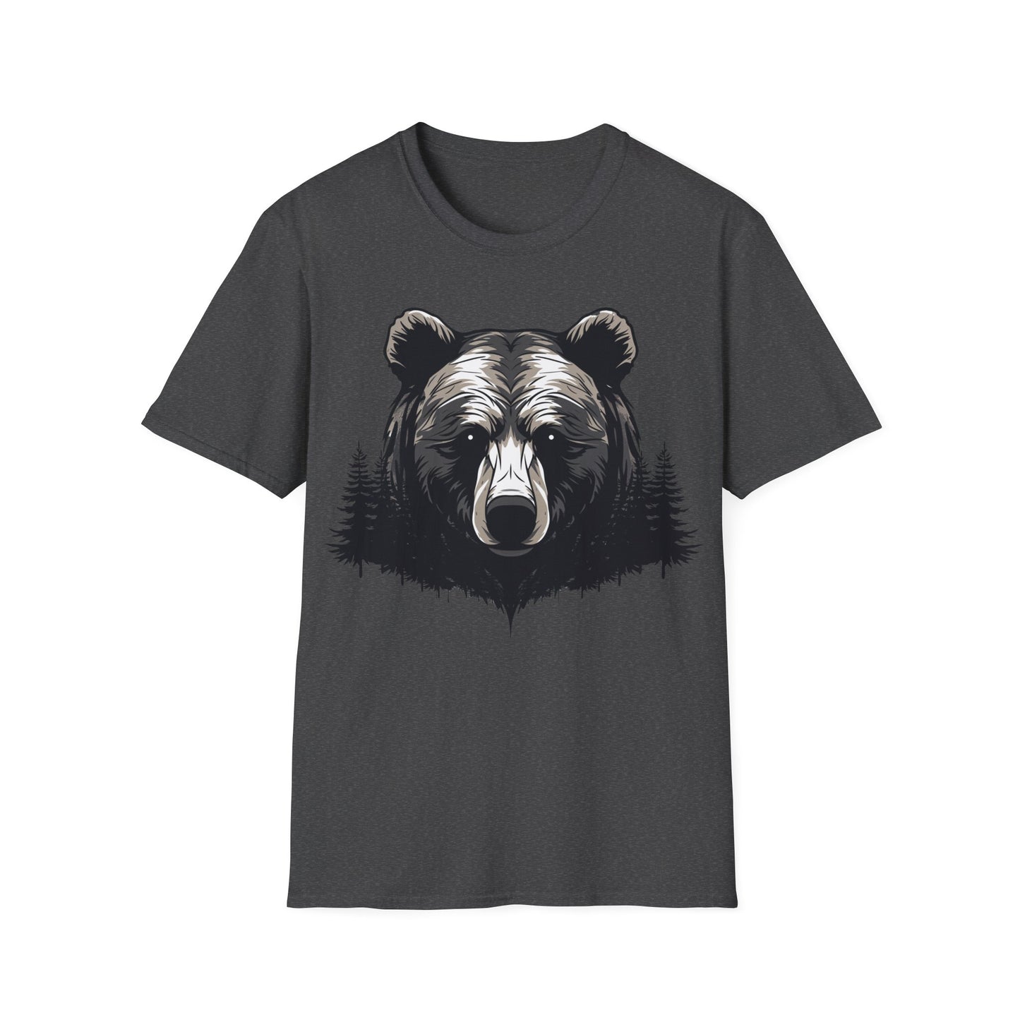 Unisex Bear Nature Softstyle T-Shirt - Wilderness Graphic Tee