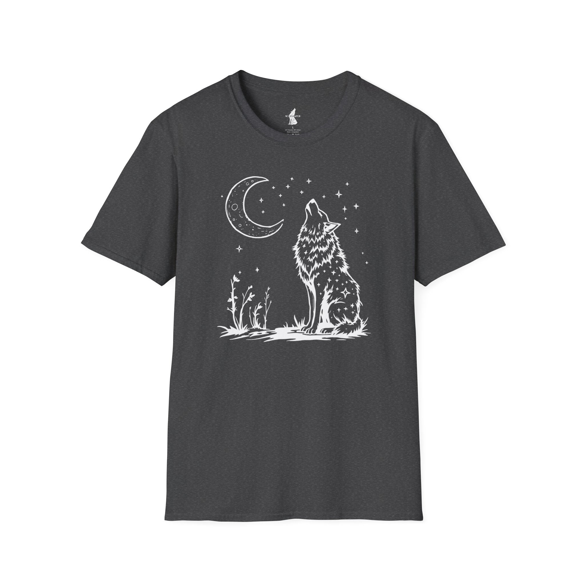 Howling Wolf in Moonlight T-Shirt