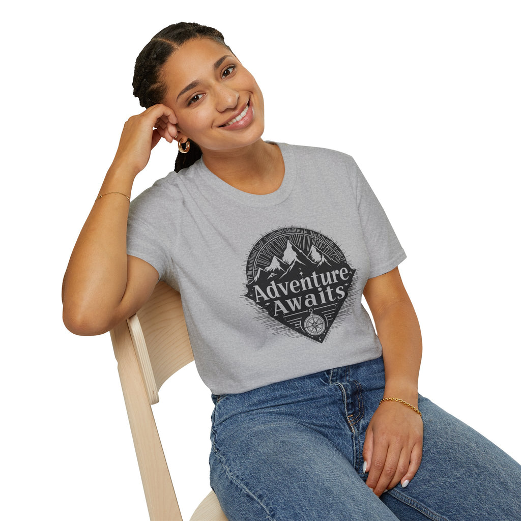 Adventure Awaits T-Shirt - Perfect for Outdoor Lovers and Explorers