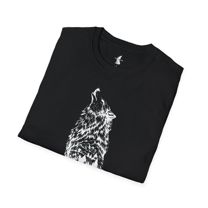 Howling Wolf Silhouette Nature T-Shirt