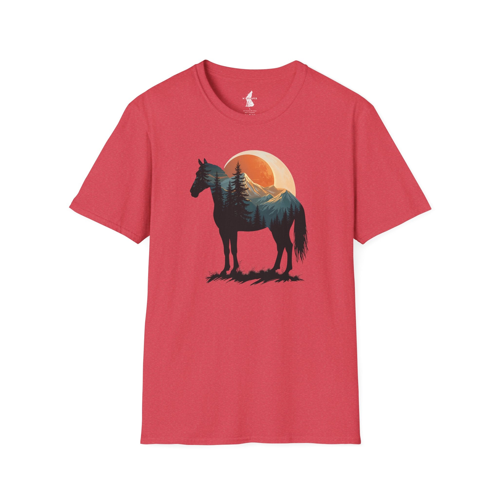 Wild Horse Sunset Silhouette T-Shirt