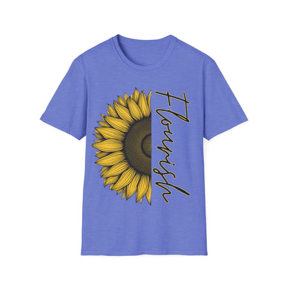 Flourish Sunflower Unisex Softstyle T-Shirt