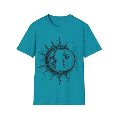 Sun & Moon Graphic Unisex T-Shirt | Celestial Art Tee for All Occasions