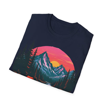 Adventure Awaits Graphic T-Shirt - Unisex Camping Design