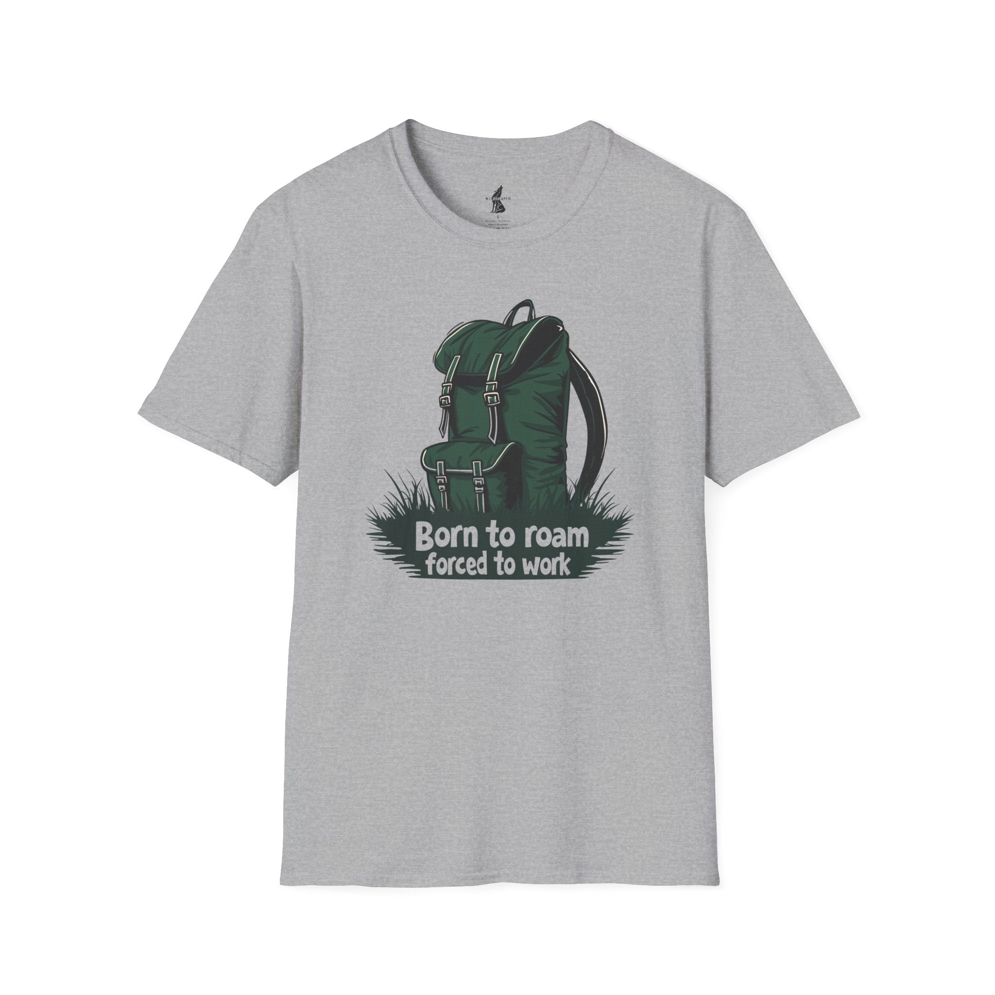 Born To Roam Forced To Work Traveler T-Shirt