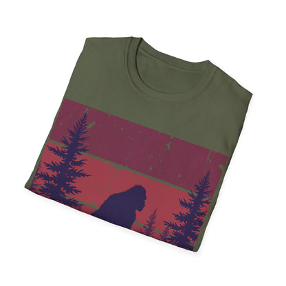 Sasquatch Adventure Unisex Softstyle T-Shirt - Nature Lover's Tee