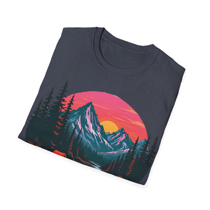 Adventure Awaits Graphic T-Shirt - Unisex Camping Design