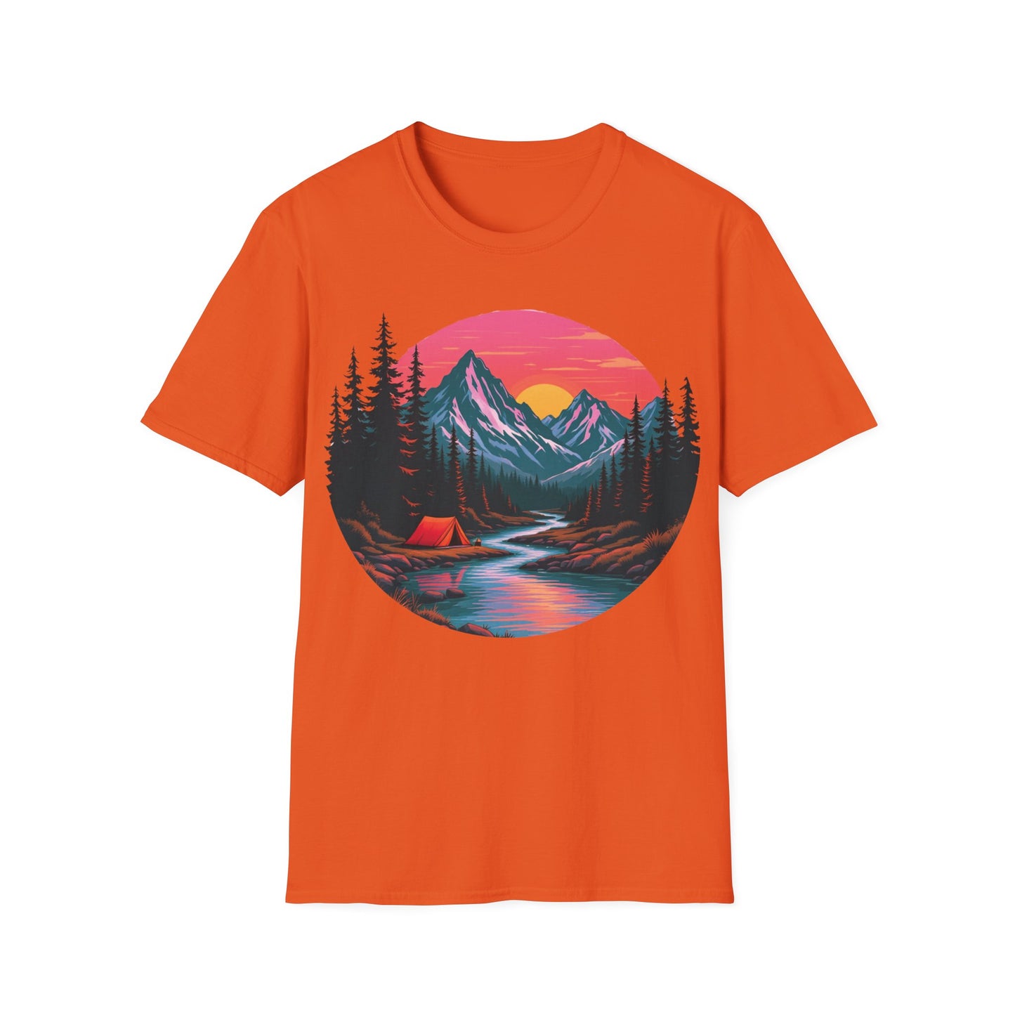 Adventure Awaits Graphic T-Shirt - Unisex Camping Design