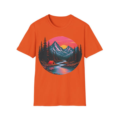 Adventure Awaits Graphic T-Shirt - Unisex Camping Design