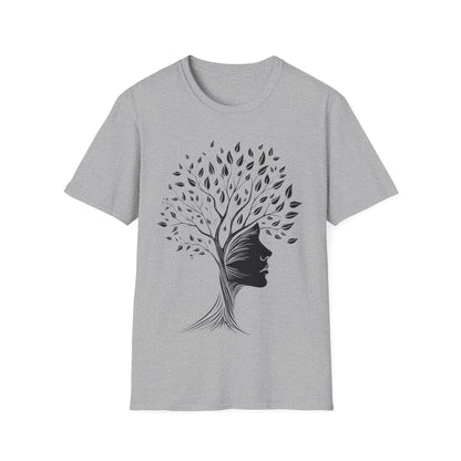 Nature-Inspired Unisex Softstyle T-Shirt - Tree of Life Design