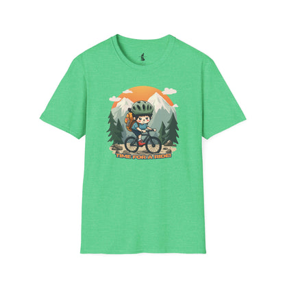 Time For a Ride Mountain Biking Graphic T-Shirt