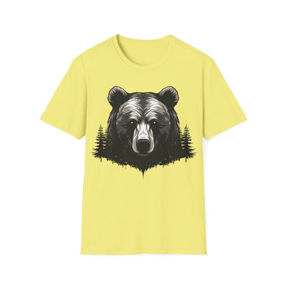 Unisex Bear Nature Softstyle T-Shirt - Wilderness Graphic Tee