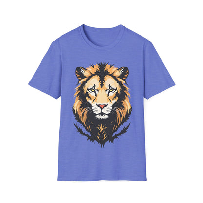 Majestic Lion Unisex Softstyle T-Shirt - Bold Wild Animal Graphic Tee