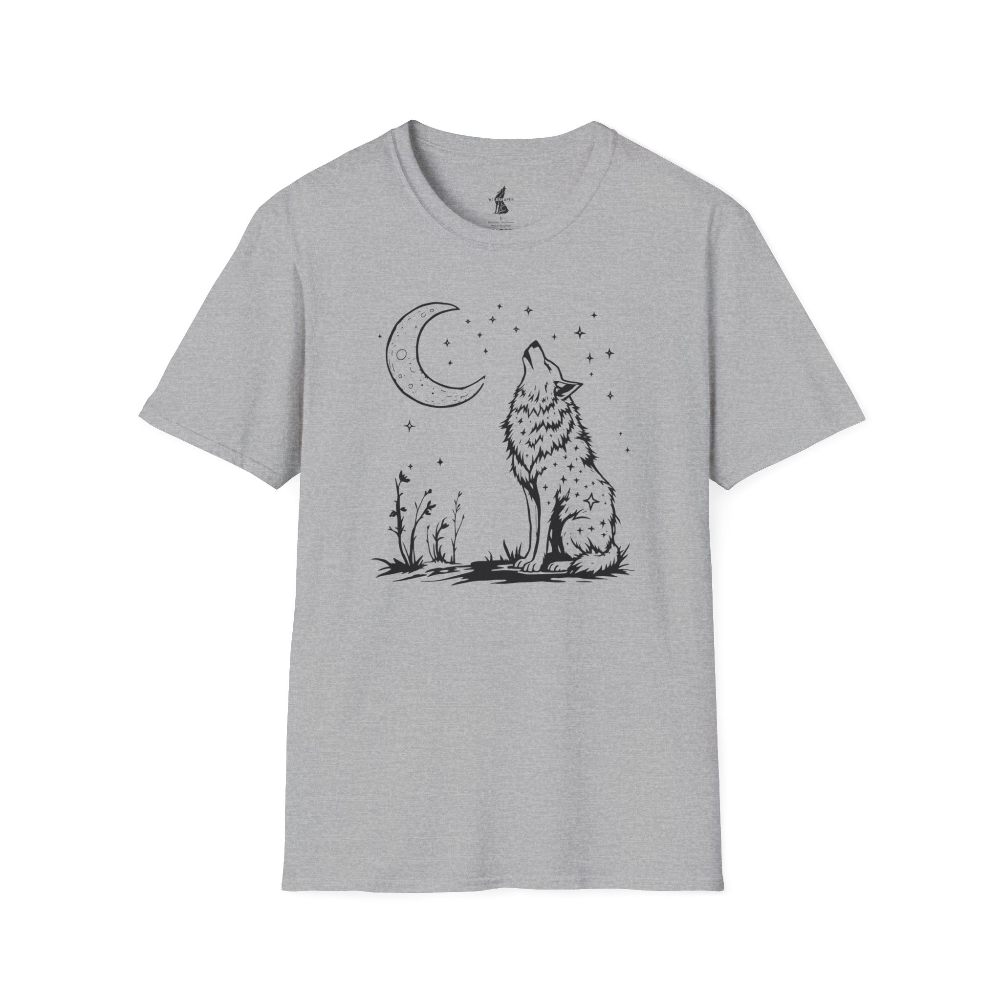Howling Wolf in Moonlight T-Shirt
