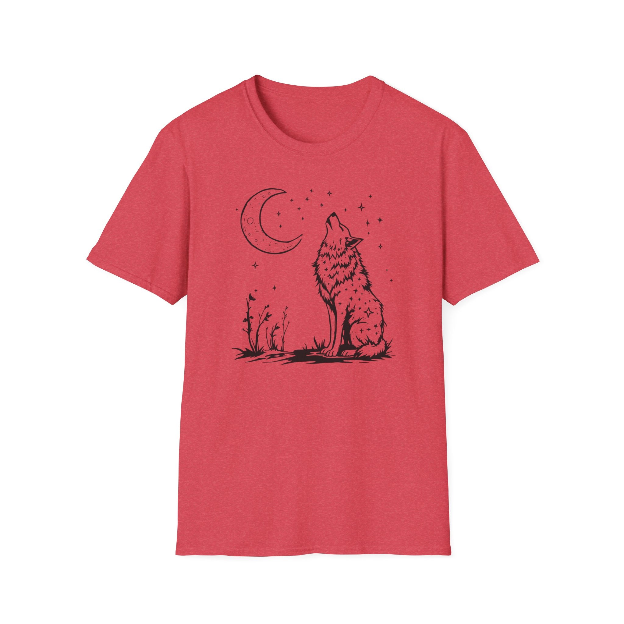 Howling Wolf in Moonlight T-Shirt