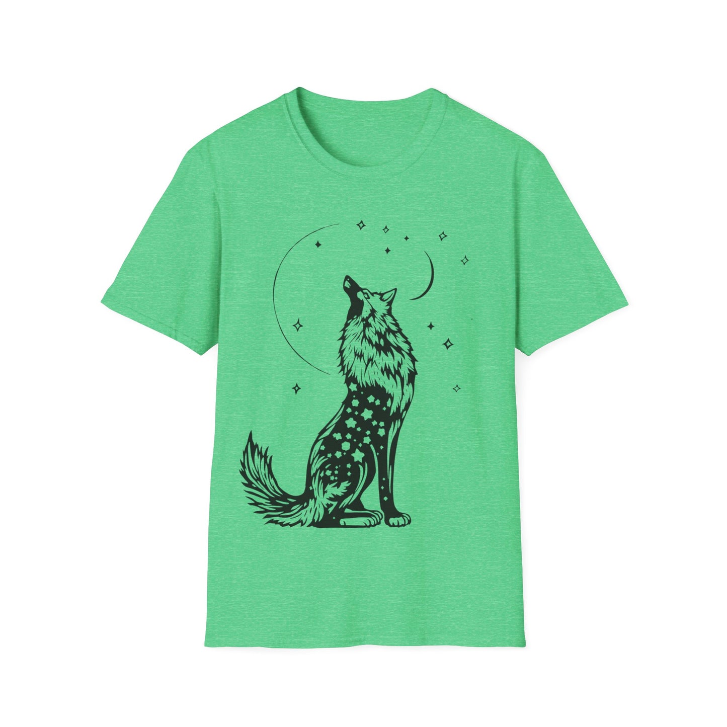 Howling Wolf Graphic Unisex Softstyle T-Shirt - Perfect for Nature Lovers