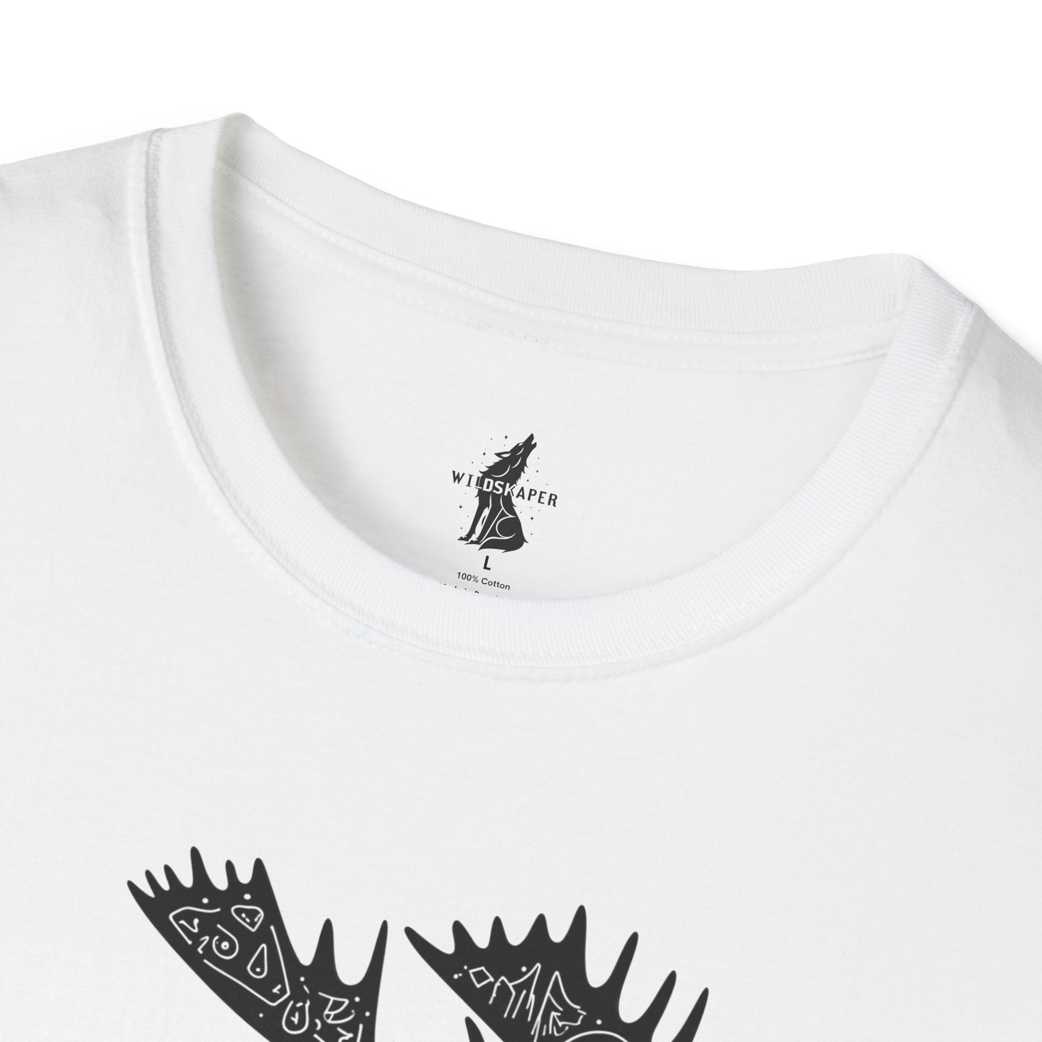 Moose Line Art Graphic T-Shirt