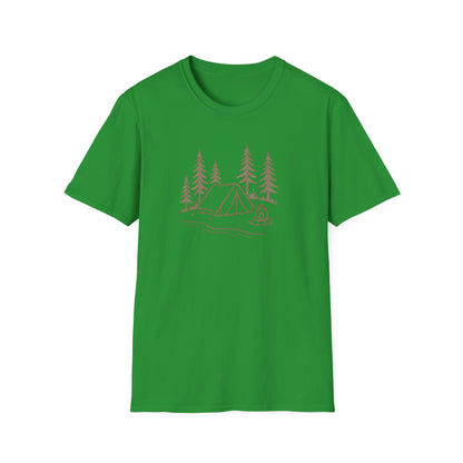 Camping Tent and Campfire T-Shirt