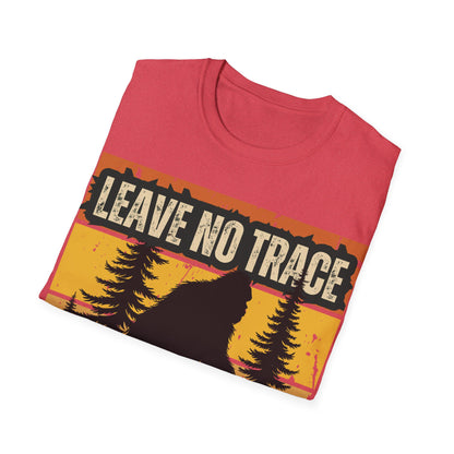 Leave No Trace Bigfoot Unisex Softstyle T-Shirt - Adventure & Nature Tee