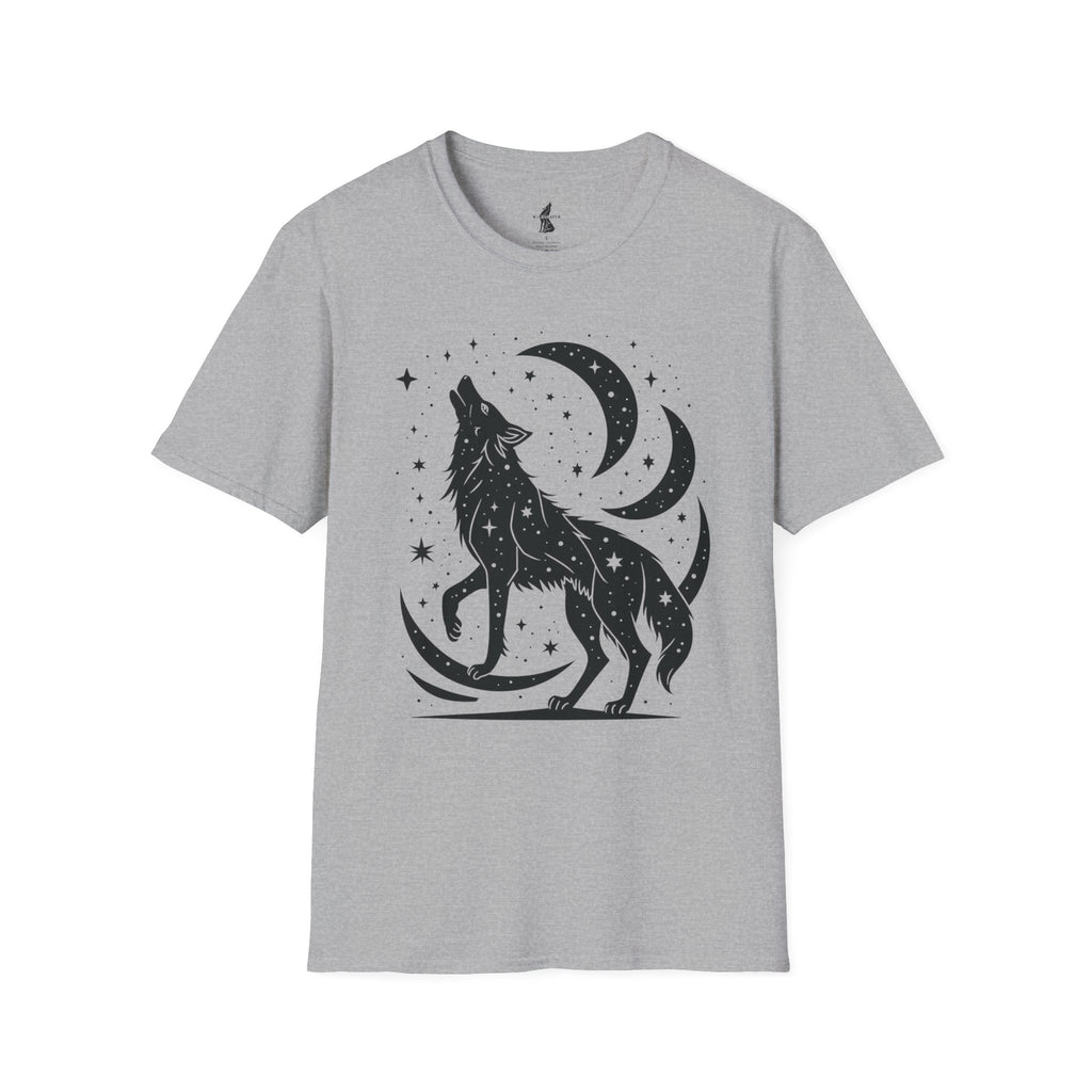 Celestial Howling Wolf T-Shirt