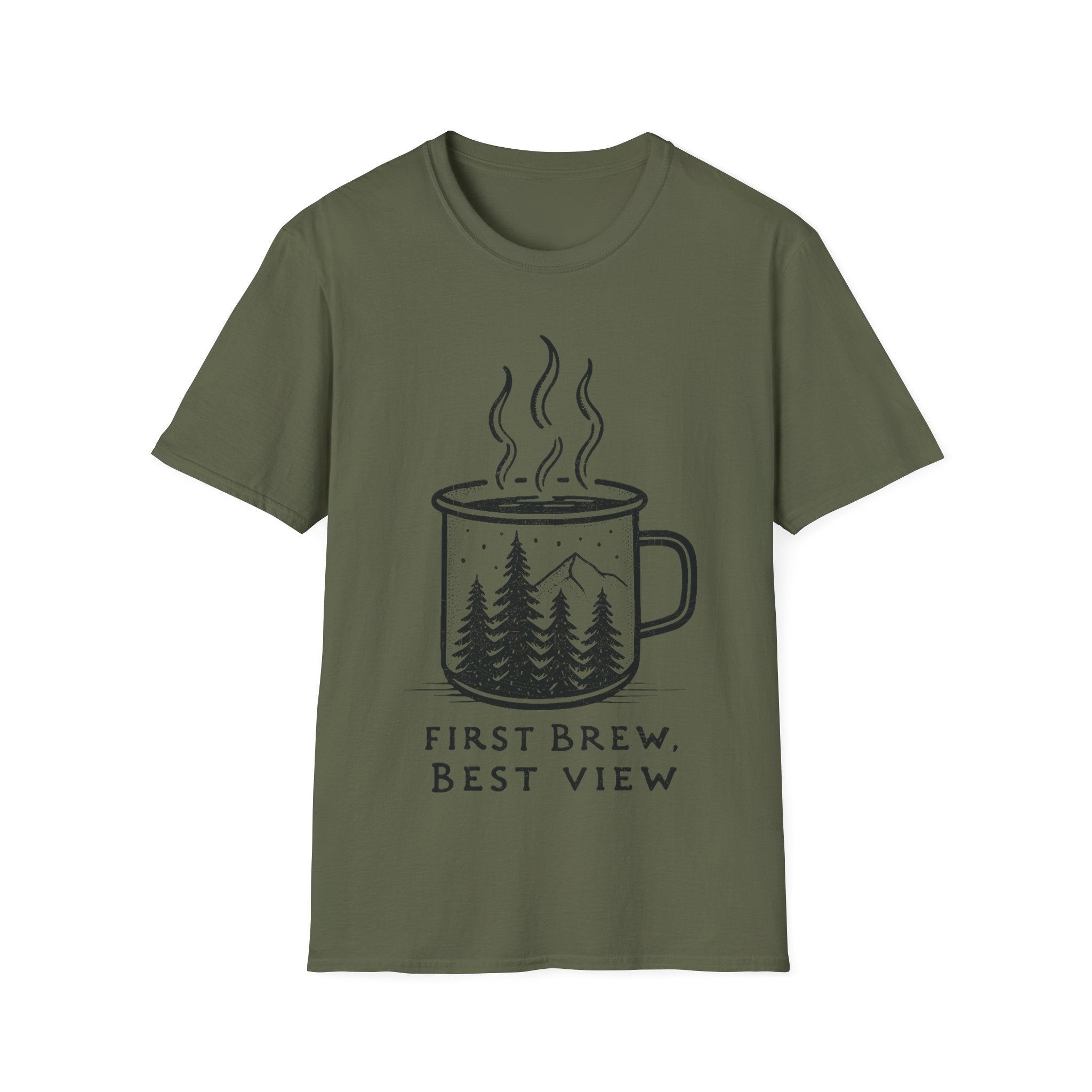 First Brew Best View T-Shirt