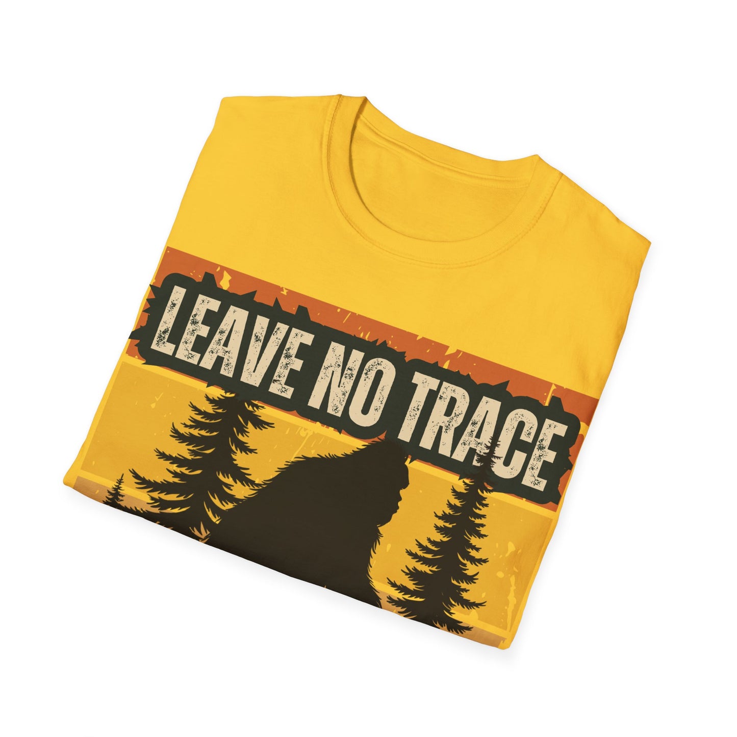 Leave No Trace Bigfoot Unisex Softstyle T-Shirt - Adventure & Nature Tee