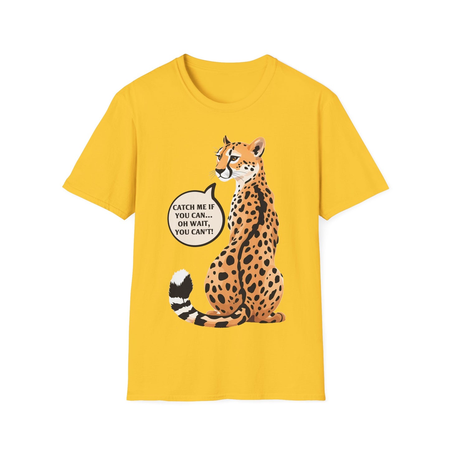 Catch Me If You Can Unisex Softstyle T-Shirt - Fun and Playful Animal Tee