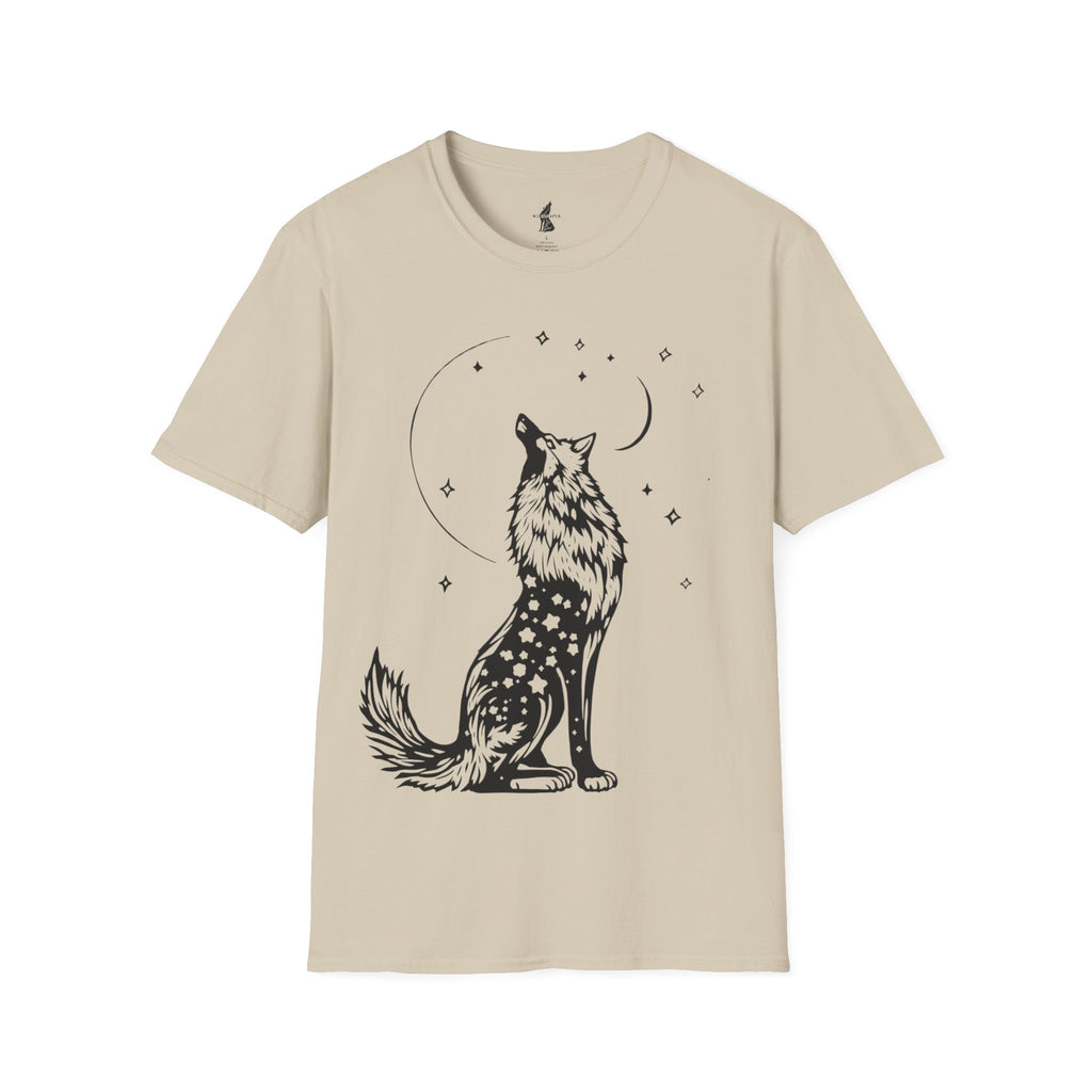 Celestial Howling Wolf T-Shirt